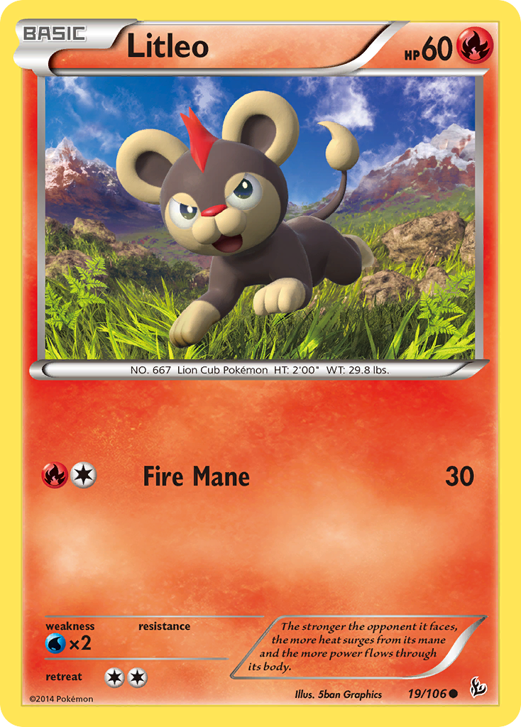 Litleo (19/106) [XY: Flashfire] | Eastridge Sports Cards & Games