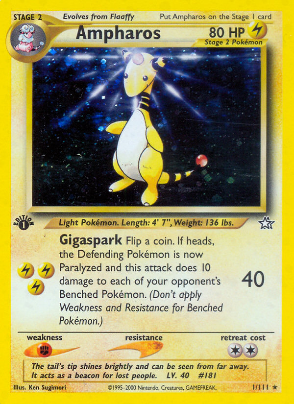 Ampharos (1/111) [Neo Genesis 1st Edition] | Eastridge Sports Cards & Games