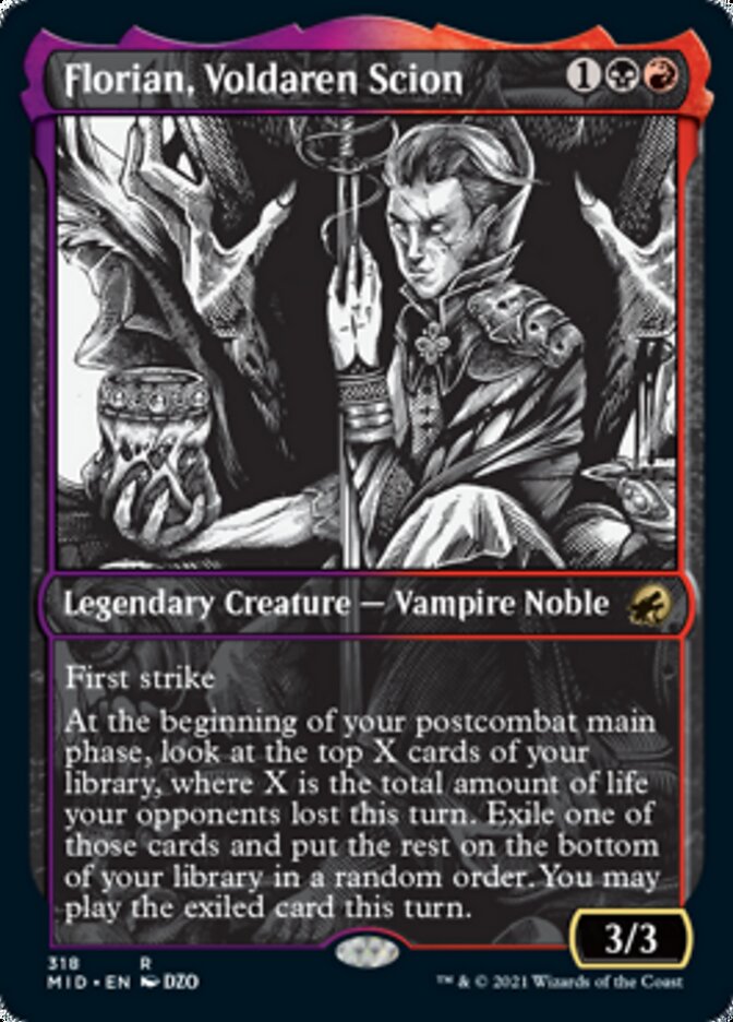 Florian, Voldaren Scion (Showcase Eternal Night) [Innistrad: Midnight Hunt] | Eastridge Sports Cards & Games