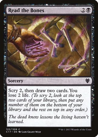 Read the Bones [Commander 2017] | Eastridge Sports Cards & Games