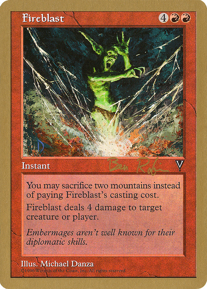 Fireblast (Ben Rubin) [World Championship Decks 1998] | Eastridge Sports Cards & Games