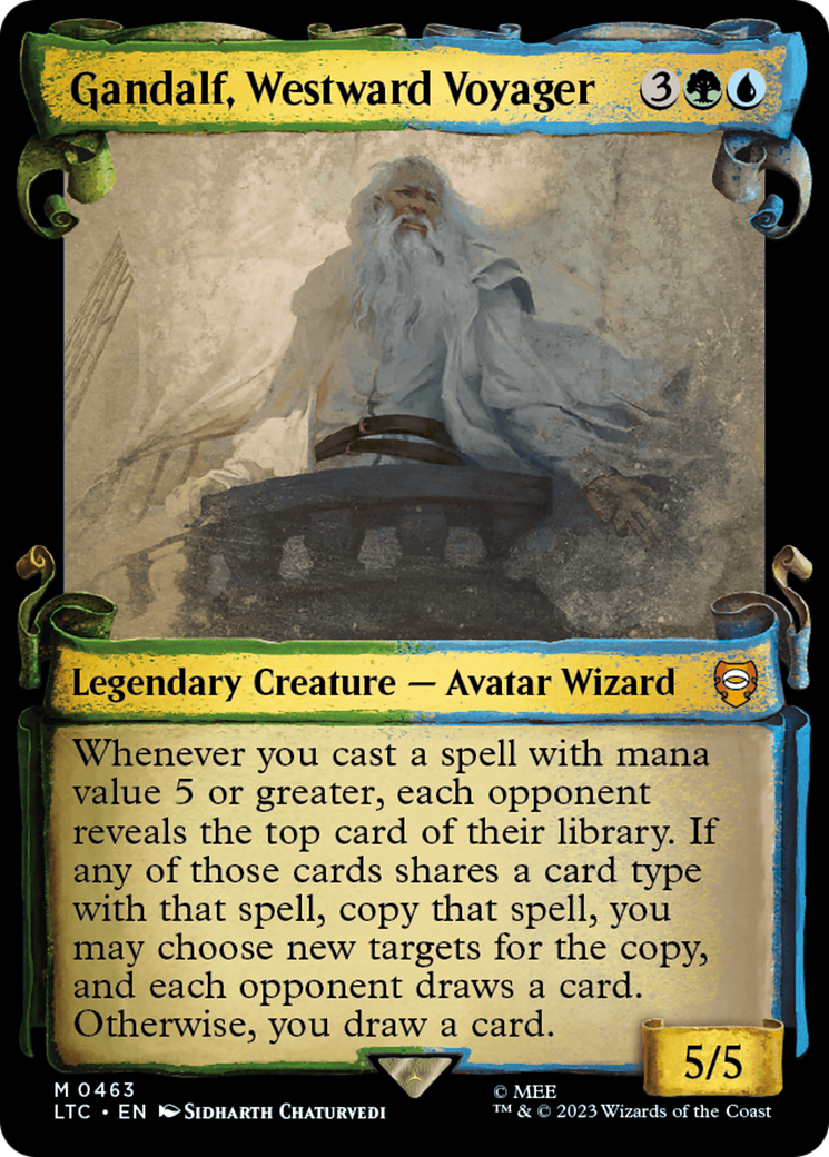 Gandalf, Westward Voyager [The Lord of the Rings: Tales of Middle-Earth Commander Showcase Scrolls] | Eastridge Sports Cards & Games