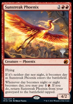 Sunstreak Phoenix (Promo Pack) [Innistrad: Midnight Hunt Promos] | Eastridge Sports Cards & Games