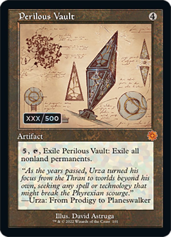 Perilous Vault (Retro Schematic) (Serial Numbered) [The Brothers' War Retro Artifacts] | Eastridge Sports Cards & Games