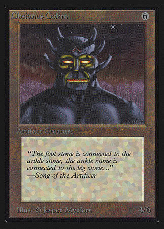 Obsianus Golem (IE) [Intl. Collectors’ Edition] | Eastridge Sports Cards & Games