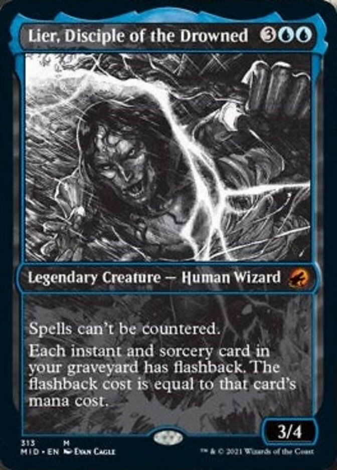 Lier, Disciple of the Drowned (Showcase Eternal Night) [Innistrad: Midnight Hunt] | Eastridge Sports Cards & Games