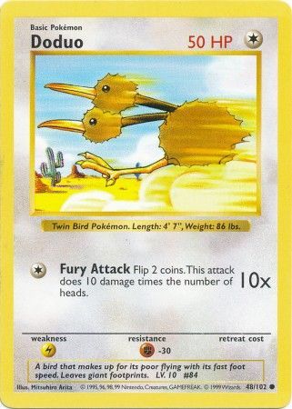 Doduo (48/102) [Base Set Shadowless Unlimited] | Eastridge Sports Cards & Games