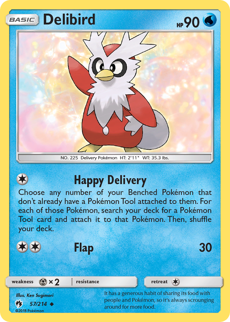 Delibird (57/214) [Sun & Moon: Lost Thunder] | Eastridge Sports Cards & Games