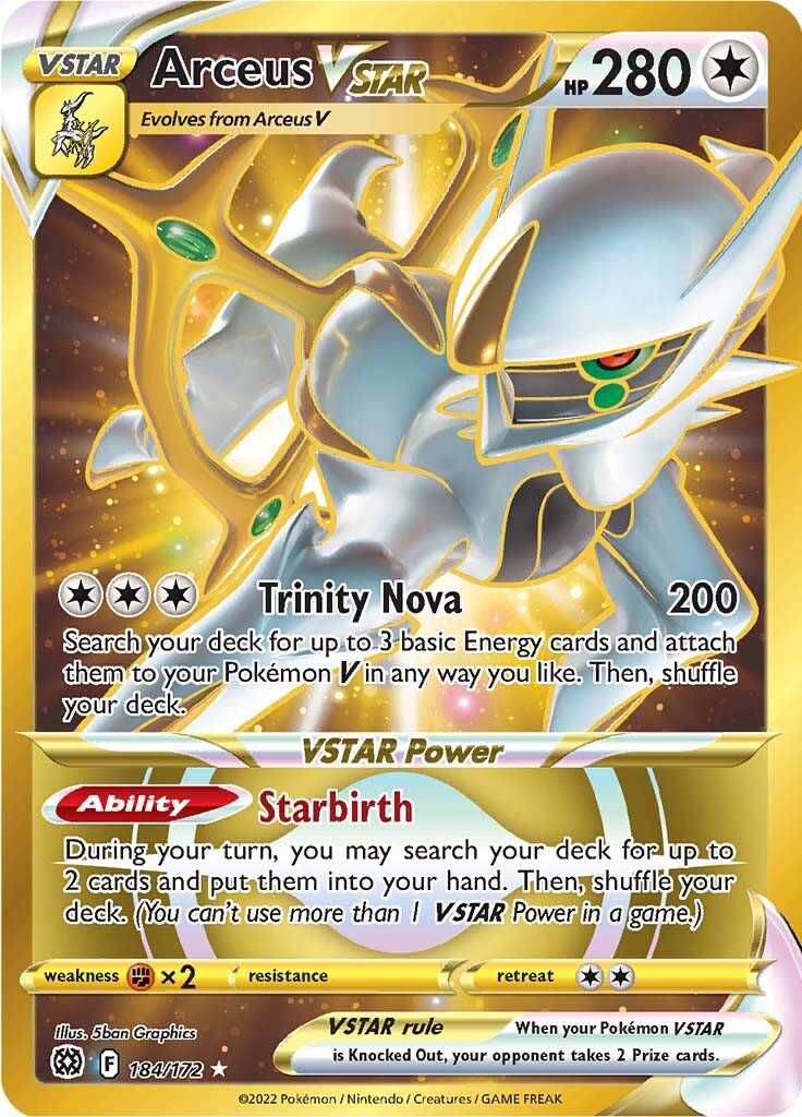 Arceus VSTAR (184/172) [Sword & Shield: Brilliant Stars] | Eastridge Sports Cards & Games