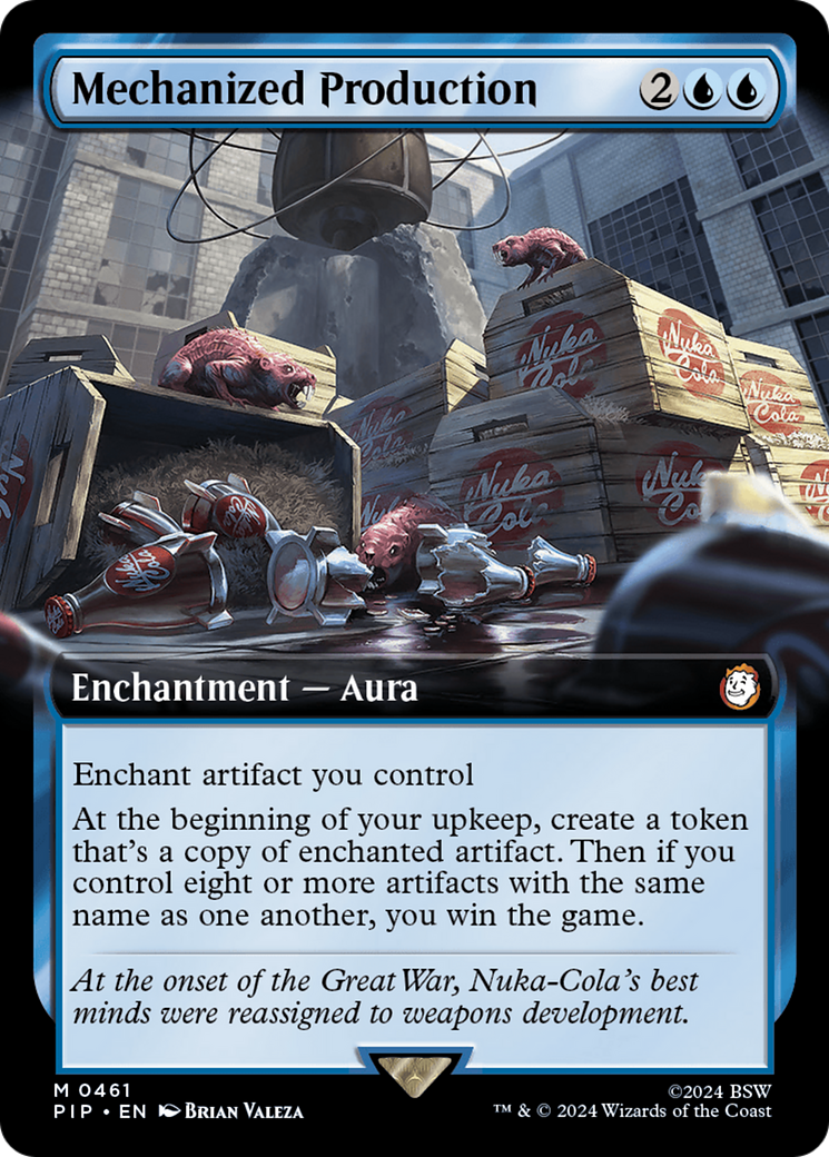 Mechanized Production (Extended Art) [Fallout] | Eastridge Sports Cards & Games