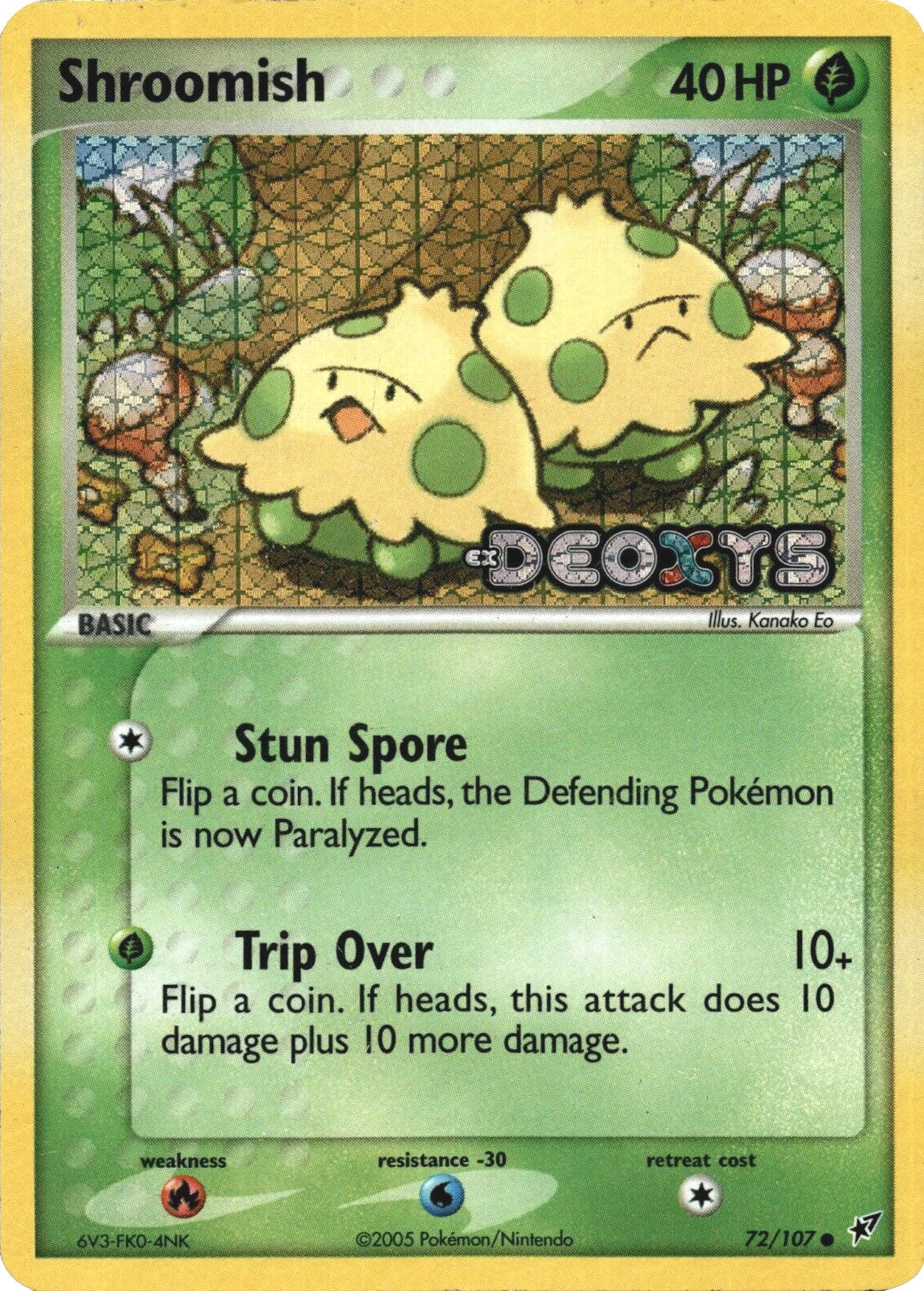 Shroomish (72/107) (Stamped) [EX: Deoxys] | Eastridge Sports Cards & Games
