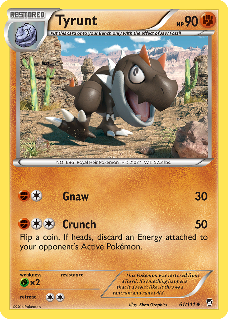 Tyrunt (61/111) [XY: Furious Fists] | Eastridge Sports Cards & Games