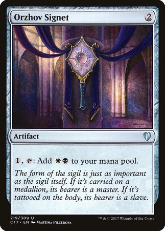 Orzhov Signet [Commander 2017] | Eastridge Sports Cards & Games