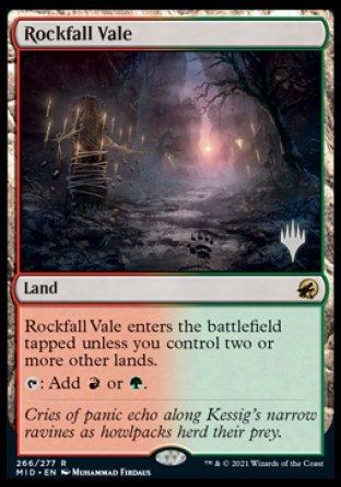 Rockfall Vale (Promo Pack) [Innistrad: Midnight Hunt Promos] | Eastridge Sports Cards & Games