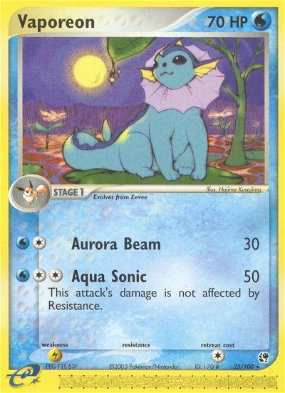 Vaporeon (25/100) [EX: Sandstorm] | Eastridge Sports Cards & Games