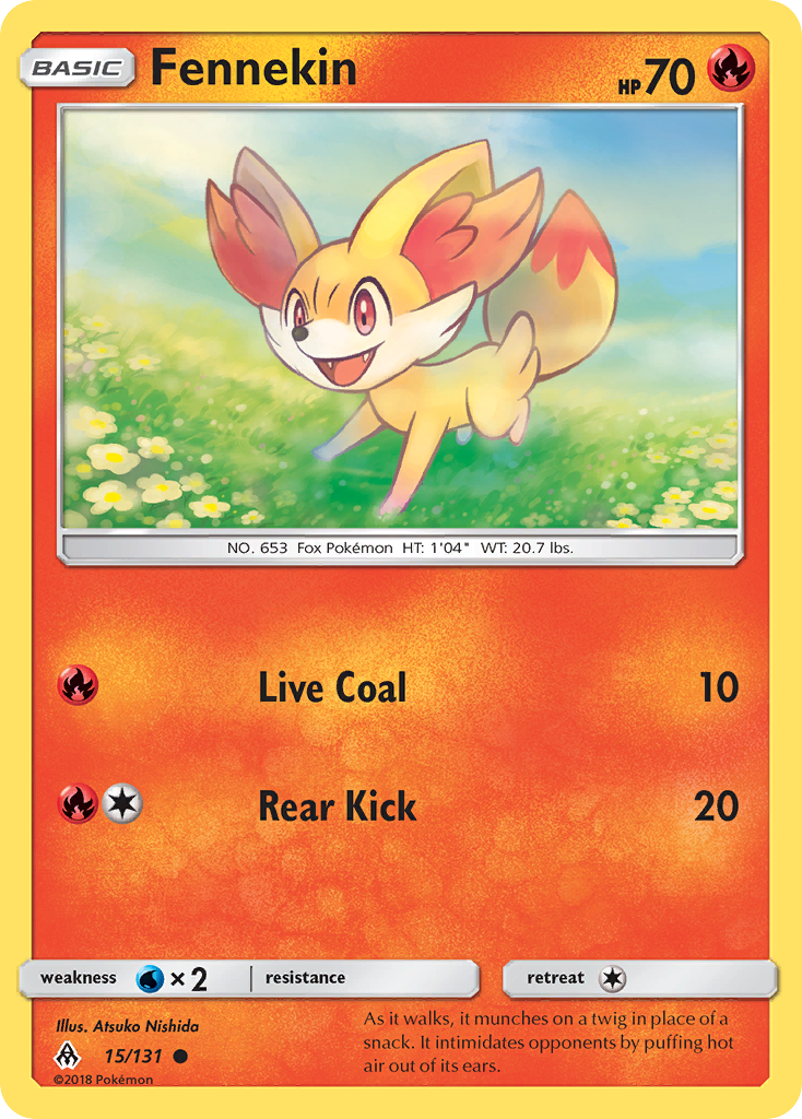 Fennekin (15/131) [Sun & Moon: Forbidden Light] | Eastridge Sports Cards & Games