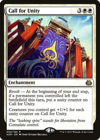 Call for Unity [Aether Revolt] | Eastridge Sports Cards & Games