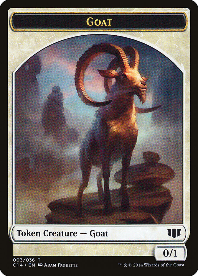 Goblin // Goat Double-sided Token [Commander 2014 Tokens] | Eastridge Sports Cards & Games