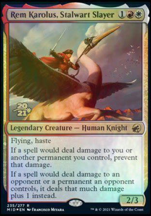 Rem Karolus, Stalwart Slayer [Innistrad: Midnight Hunt Prerelease Promos] | Eastridge Sports Cards & Games