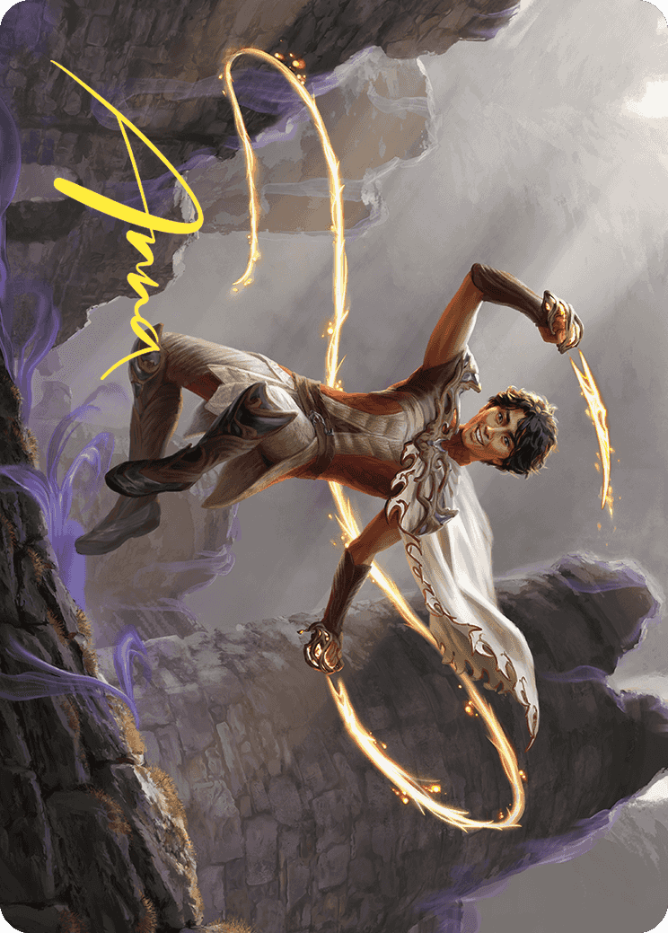 Kellan, the Fae-Blooded Art Card (Gold-Stamped Signature) [Wilds of Eldraine Art Series] | Eastridge Sports Cards & Games