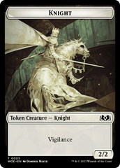 Knight // Food (0011) Double-Sided Token [Wilds of Eldraine Tokens] | Eastridge Sports Cards & Games