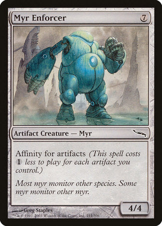 Myr Enforcer [Mirrodin] | Eastridge Sports Cards & Games