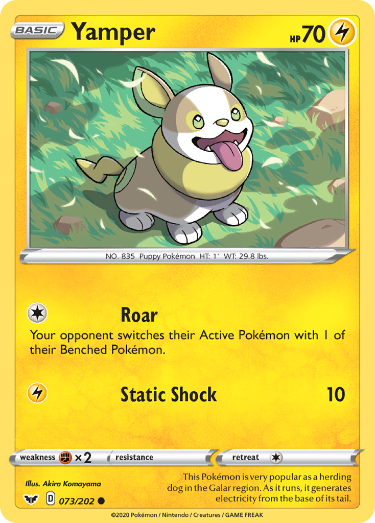 Yamper (073/202) [Sword & Shield: Base Set] | Eastridge Sports Cards & Games