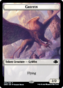 Insect // Griffin Double-Sided Token [Dominaria Remastered Tokens] | Eastridge Sports Cards & Games