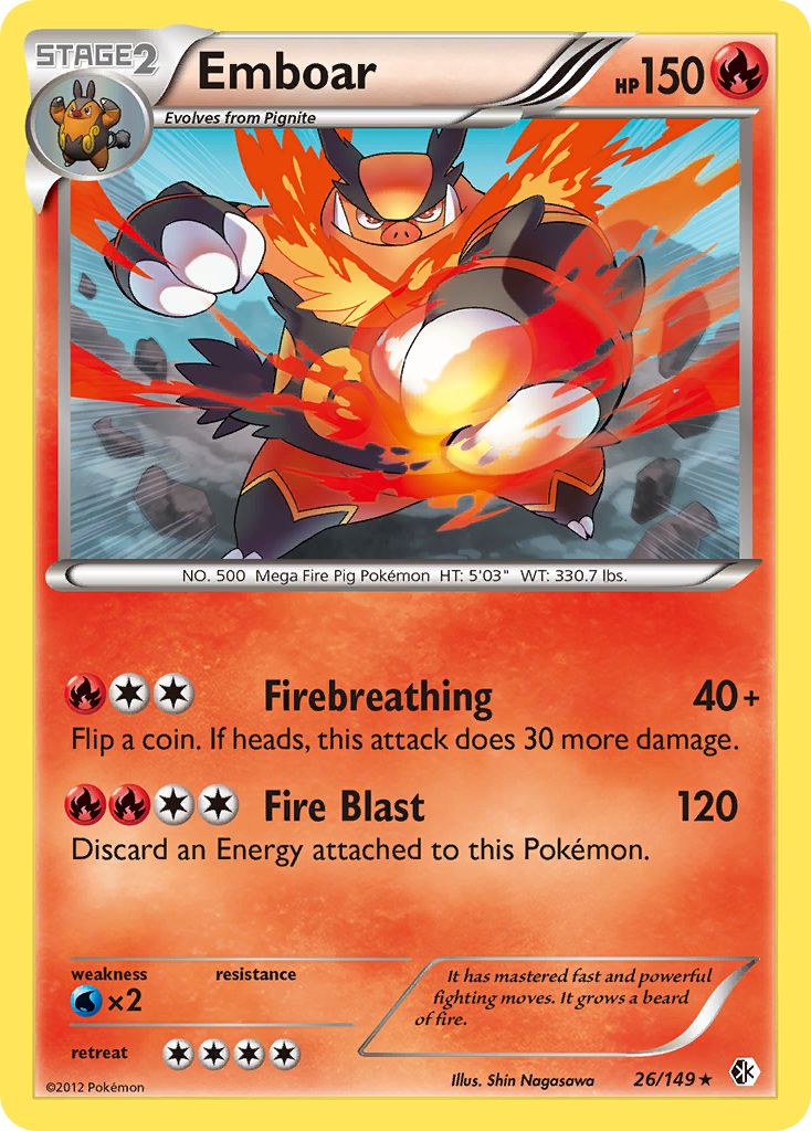 Emboar (26/149) [Black & White: Boundaries Crossed] | Eastridge Sports Cards & Games