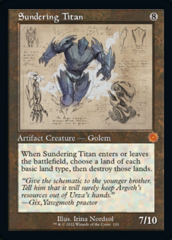 Sundering Titan (Retro Schematic) [The Brothers' War Retro Artifacts] | Eastridge Sports Cards & Games