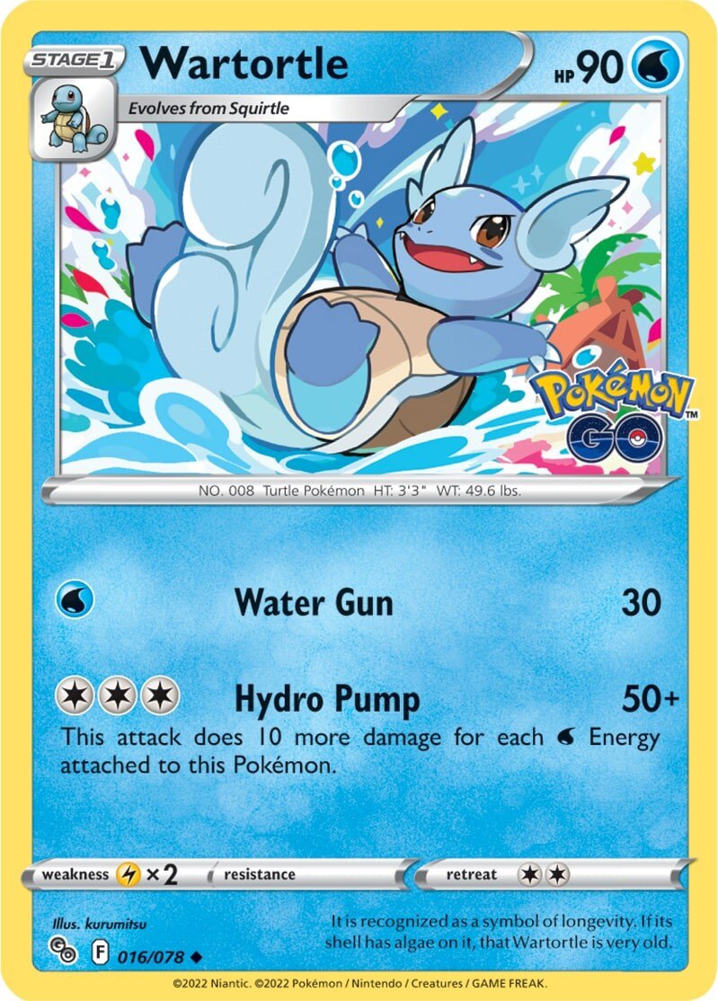 Wartortle (016/078) [Pokémon GO] | Eastridge Sports Cards & Games