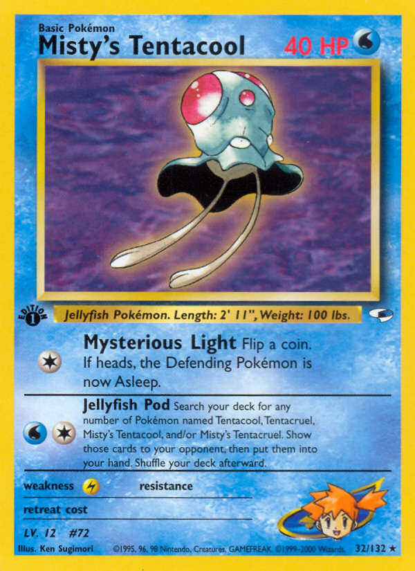 Misty's Tentacool (32/132) [Gym Heroes 1st Edition] | Eastridge Sports Cards & Games