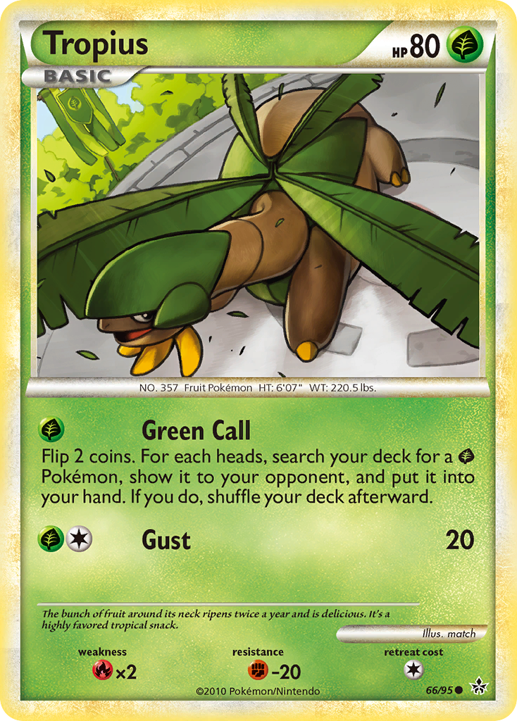 Tropius (66/95) [HeartGold & SoulSilver: Unleashed] | Eastridge Sports Cards & Games