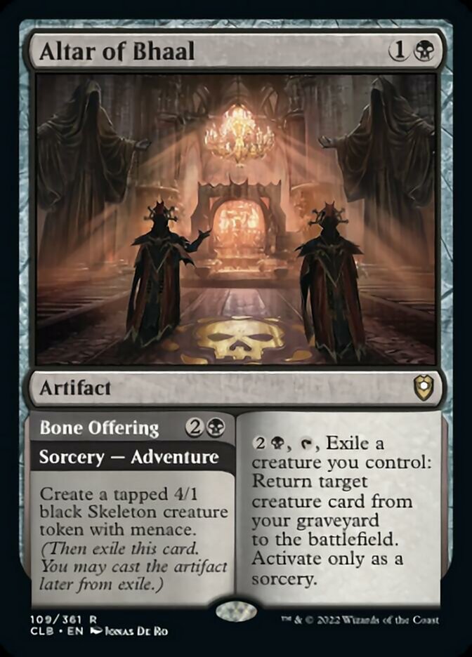 Altar of Bhaal // Bone Offering [Commander Legends: Battle for Baldur's Gate] | Eastridge Sports Cards & Games