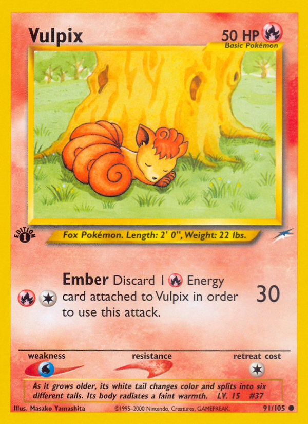 Vulpix (91/105) [Neo Destiny 1st Edition] | Eastridge Sports Cards & Games