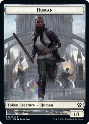 Human // Snake Double-sided Token [Dominaria United Commander Tokens] | Eastridge Sports Cards & Games