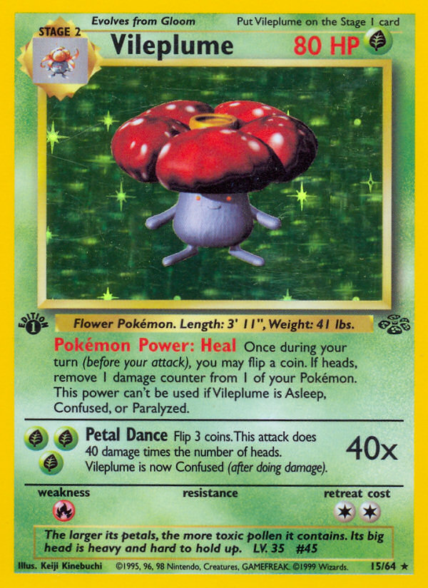 Vileplume (15/64) [Jungle 1st Edition] | Eastridge Sports Cards & Games