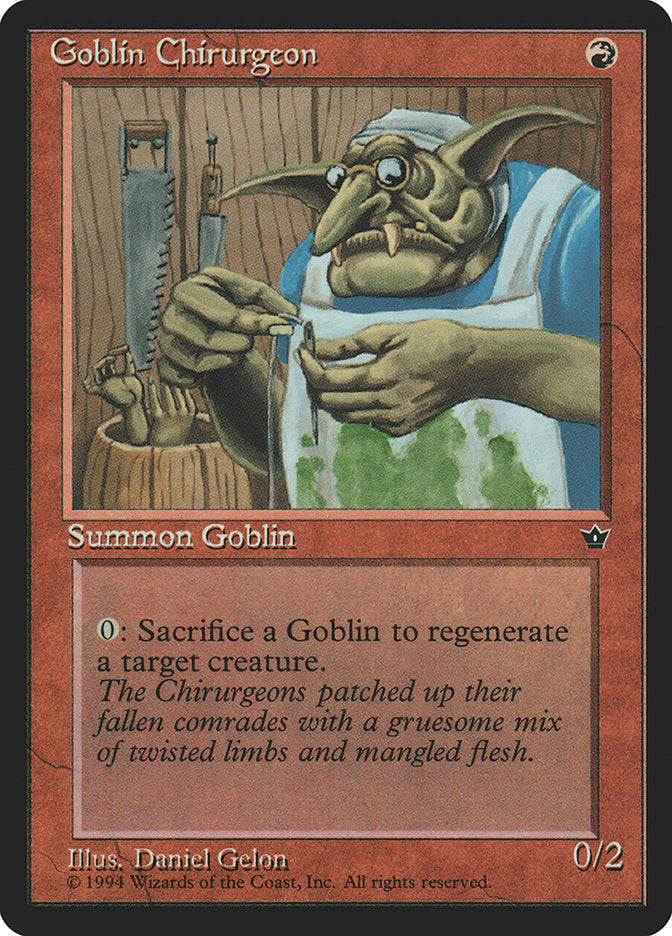 Goblin Chirurgeon (Daniel Gelon) [Fallen Empires] | Eastridge Sports Cards & Games