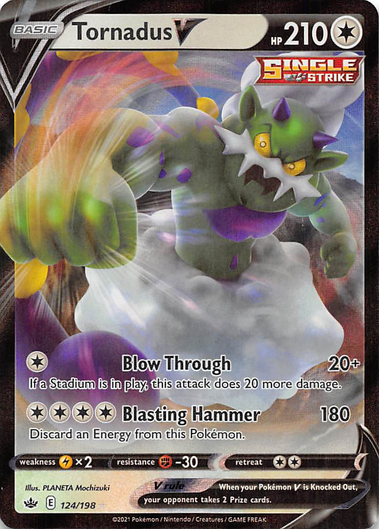 Tornadus V (124/198) [Sword & Shield: Chilling Reign] | Eastridge Sports Cards & Games