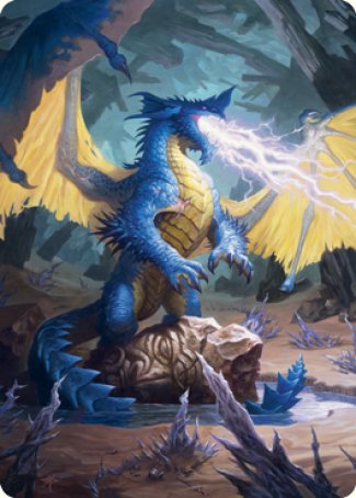 Blue Dragon Art Card [Dungeons & Dragons: Adventures in the Forgotten Realms Art Series] | Eastridge Sports Cards & Games