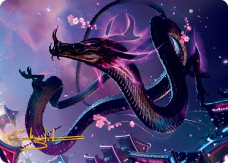 Junji, the Midnight Sky 1 Art Card (Gold-Stamped Signature) [Kamigawa: Neon Dynasty Art Series] | Eastridge Sports Cards & Games