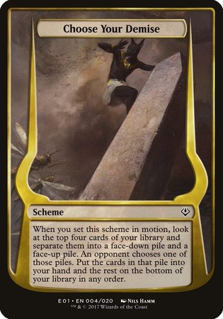 Choose Your Demise (Archenemy: Nicol Bolas) [Archenemy: Nicol Bolas Schemes] | Eastridge Sports Cards & Games