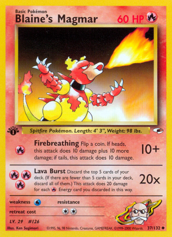 Blaine's Magmar (37/132) [Gym Heroes 1st Edition] | Eastridge Sports Cards & Games