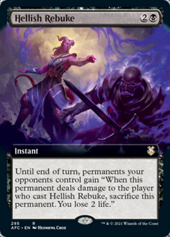Hellish Rebuke (Extended) [Dungeons & Dragons: Adventures in the Forgotten Realms Commander] | Eastridge Sports Cards & Games