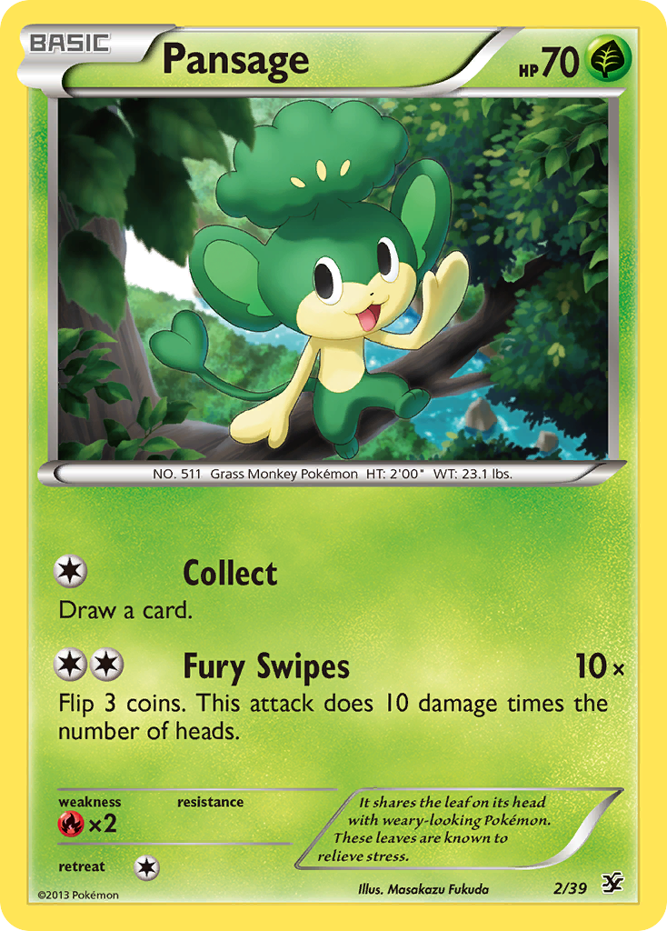 Pansage (2/39) [XY: Kalos Starter Set] | Eastridge Sports Cards & Games