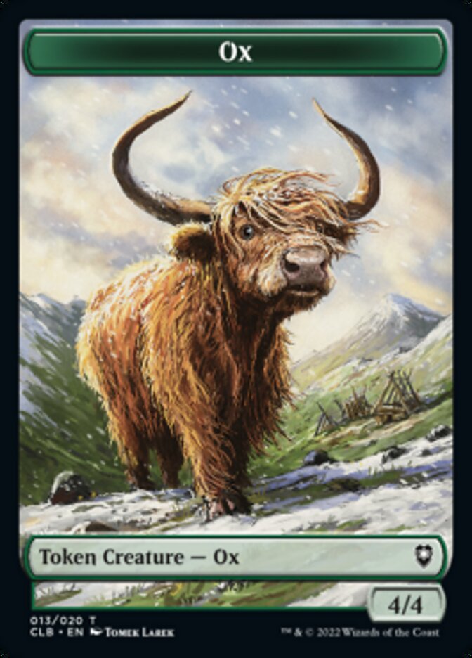 Ox Token [Commander Legends: Battle for Baldur's Gate Tokens] | Eastridge Sports Cards & Games