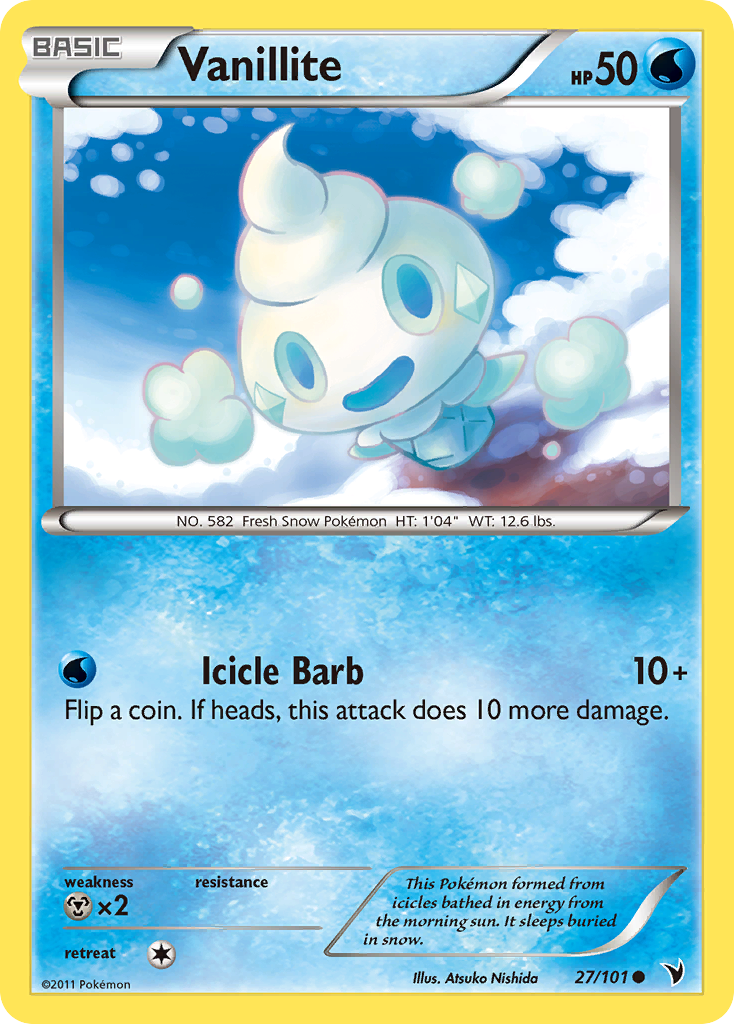 Vanillite (27/101) [Black & White: Noble Victories] | Eastridge Sports Cards & Games
