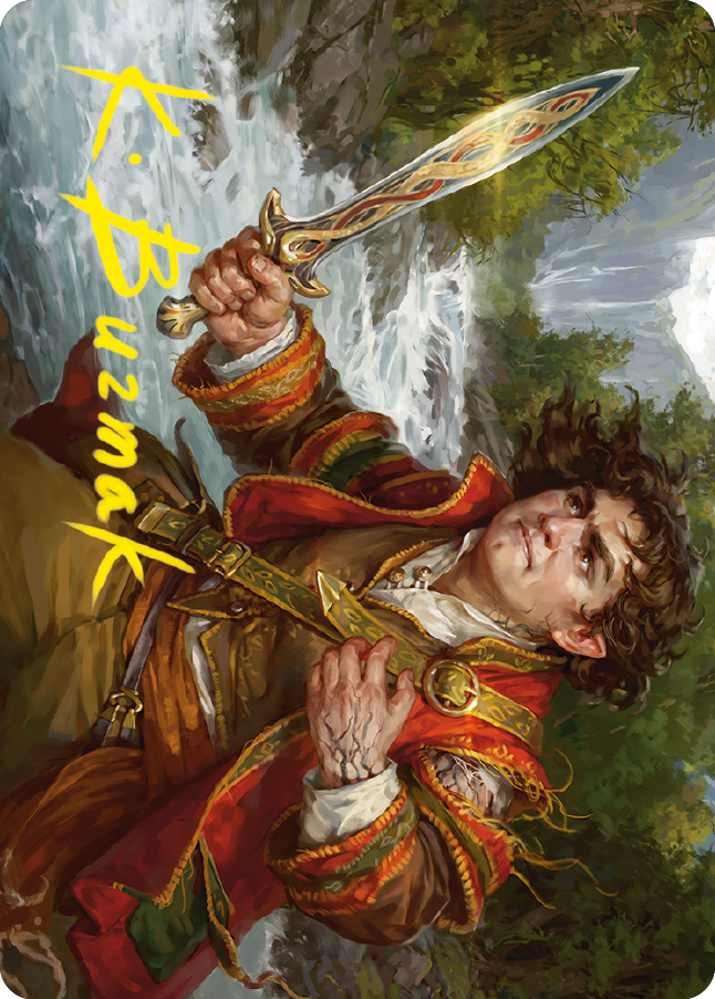 Frodo Baggins Art Card (16/81) (Gold-Stamped Signature) [The Lord of the Rings: Tales of Middle-earth Art Series] | Eastridge Sports Cards & Games