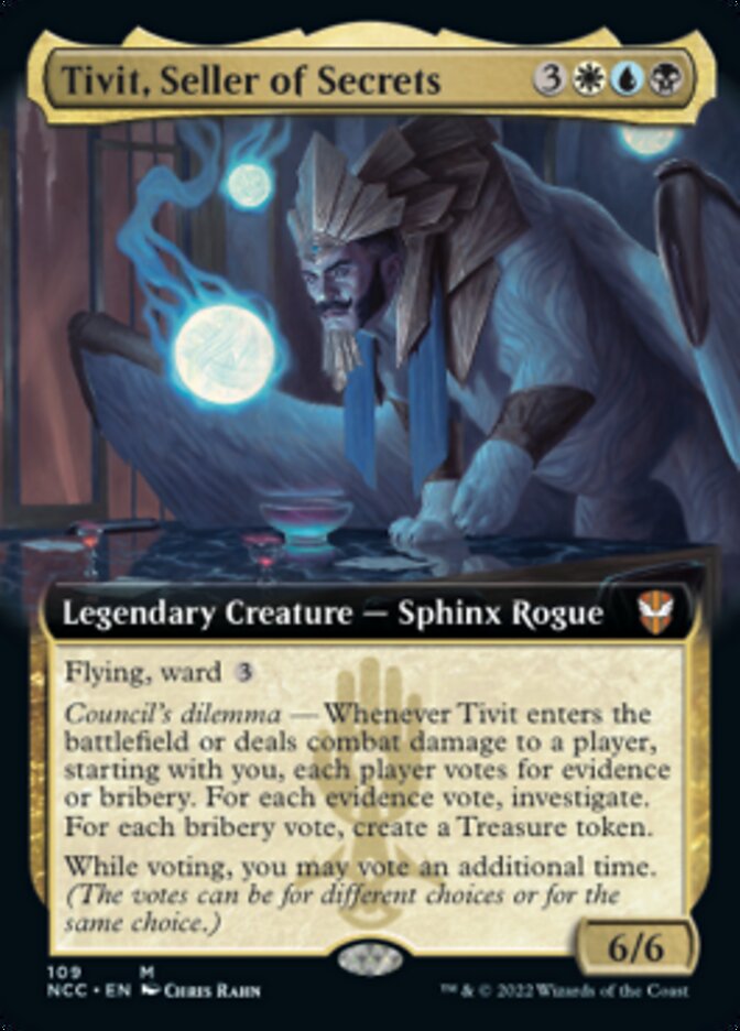 Tivit, Seller of Secrets (Extended Art) [Streets of New Capenna Commander] | Eastridge Sports Cards & Games