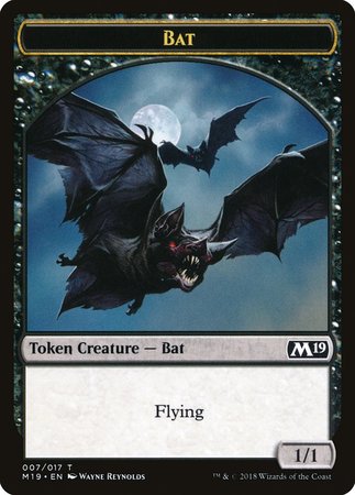 Bat Token [Core Set 2019 Tokens] | Eastridge Sports Cards & Games